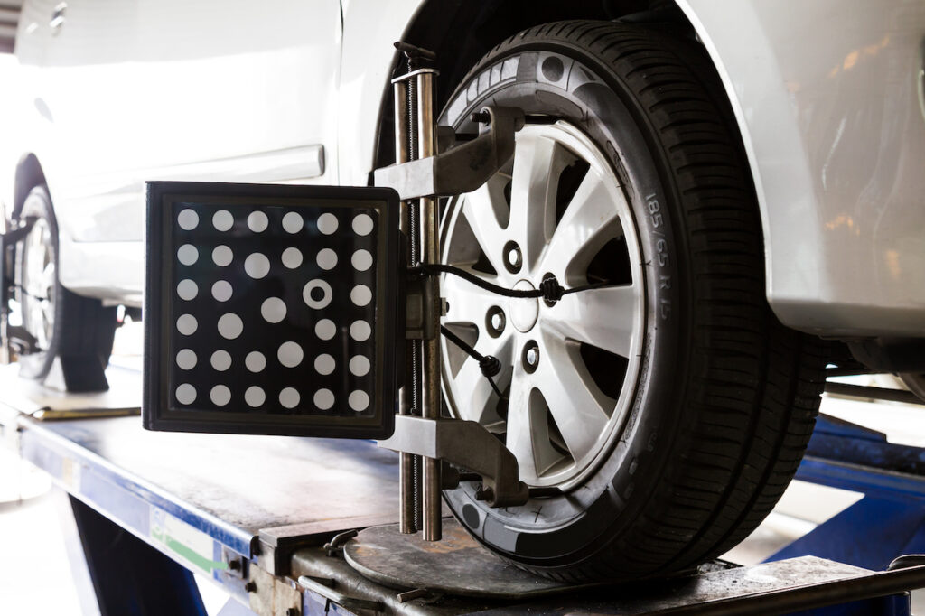 wheel alignment of a vehicle